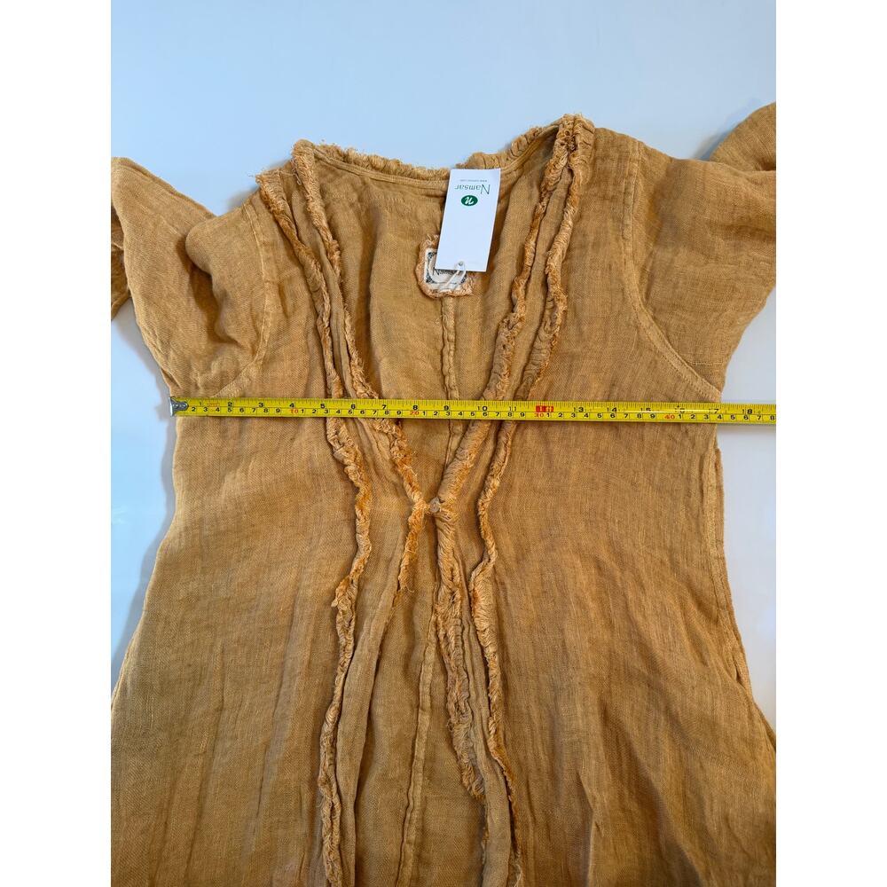 NWT Namsar 100% Linen Open Front Duster Cardigan … - image 5